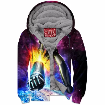 Anime Zip-Fleece-Hoodie, Mazinger Z Zip-Fleece-Hoodie
