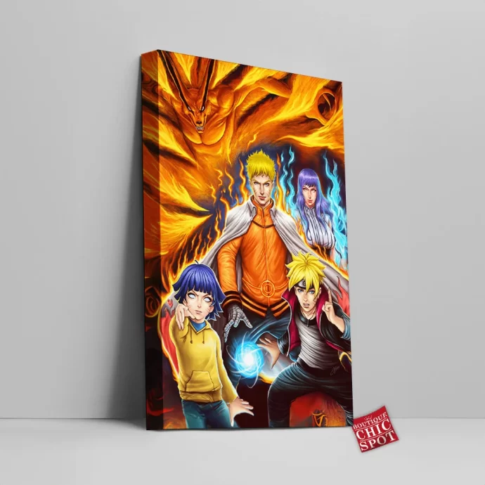 The Naruto Uzumaki Family Canvas Wall Art