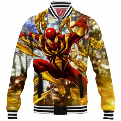 Comic Baseball-Jacket, Iron Spider Baseball-Jacket