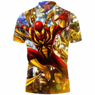 Comic Polo Shirt, Iron Spider Polo Shirt