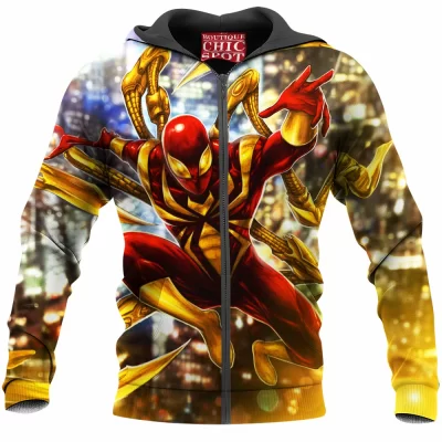 Comic Zip-Hoodie, Iron Spider Zip-Hoodie