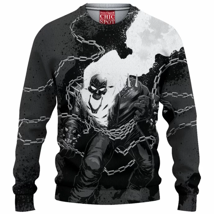 Ghost Rider Knitted Sweater