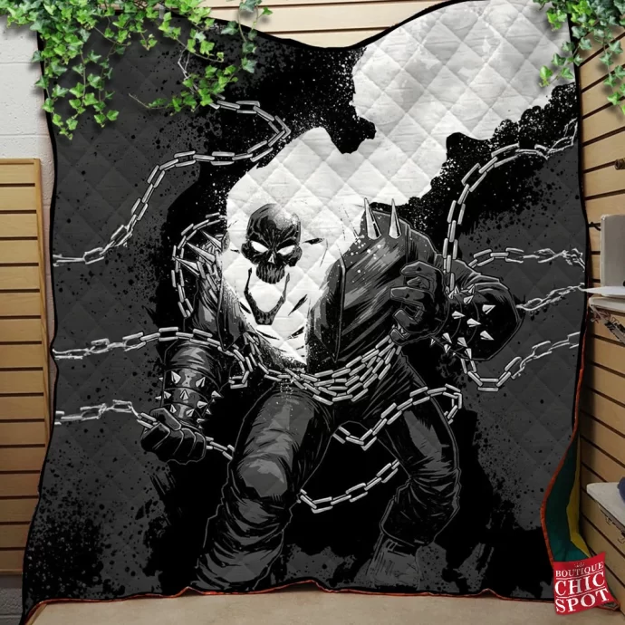 Ghost Rider Quilt Blanket