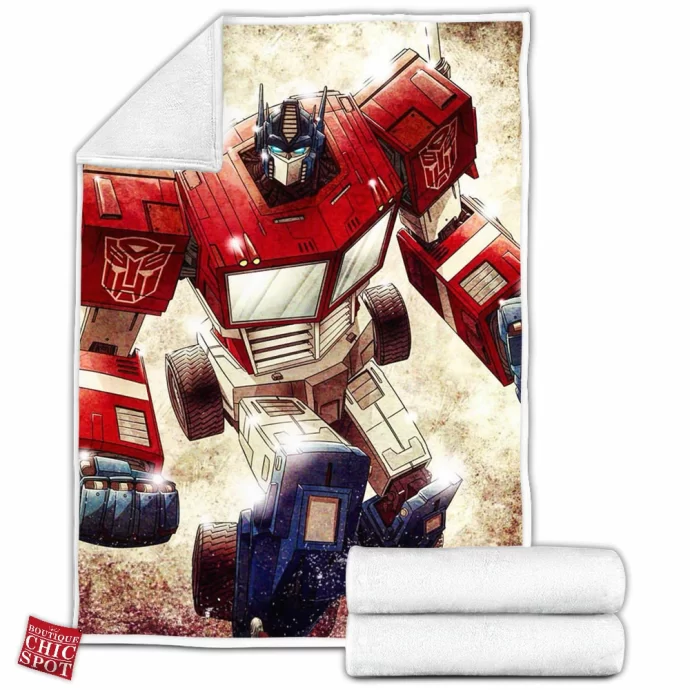 Optimus Prime Fleece Blanket