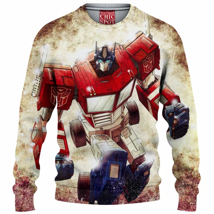 Optimus Prime Knitted Sweater