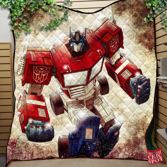 Optimus Prime Quilt Blanket