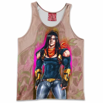 Android 17 Tank-Top, Anime Tank-Top, Dragon Ball Tank-Top