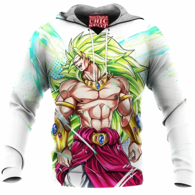 Anime Fleece-Hoodie, Dragon Ball Fleece-Hoodie, Super Saiyan Fleece-Hoodie, Broly Fleece-Hoodie