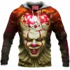 Horror Fleece-Hoodie, Pennywise Fleece-Hoodie