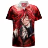 Anime Hawaiian-Shirt, Black Butler Hawaiian-Shirt, Grell Sutcliff Hawaiian-Shirt