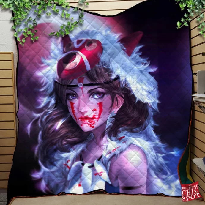 Mononoke Hime Quilt Blanket