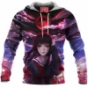 Ai Enma Fleece-Hoodie, Anime Fleece-Hoodie, Hell Girl Fleece-Hoodie