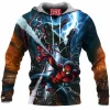 Comic Fleece-Hoodie, Spider-man Fleece-Hoodie