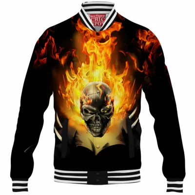 Comic Baseball-Jacket, Ghost Rider Baseball-Jacket