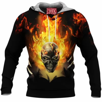 Comic Fleece-Hoodie, Ghost Rider Fleece-Hoodie