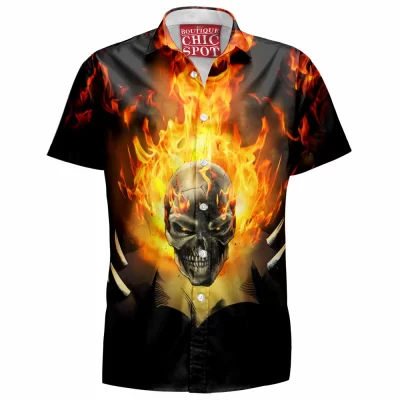 Comic Hawaiian-Shirt, Ghost Rider Hawaiian-Shirt