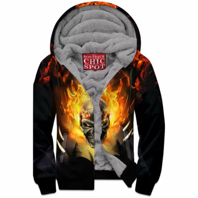 Comic Zip-Fleece-Hoodie, Ghost Rider Zip-Fleece-Hoodie