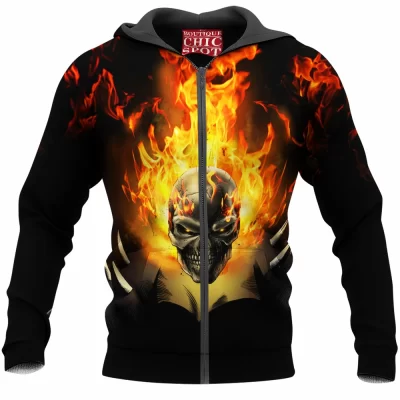 Comic Zip-Hoodie, Ghost Rider Zip-Hoodie