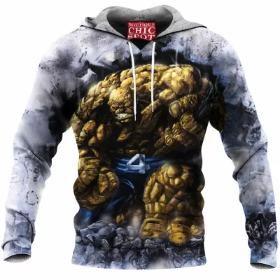 Ben Grimm Fleece-Hoodie, Comic Fleece-Hoodie, Fantastic Four Fleece-Hoodie, The Thing Fleece-Hoodie