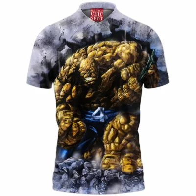 Ben Grimm Polo Shirt, Comic Polo Shirt, Fantastic Four Polo Shirt, The Thing Polo Shirt