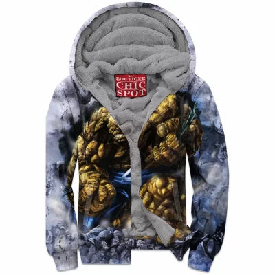 Ben Grimm Zip-Fleece-Hoodie, Comic Zip-Fleece-Hoodie, Fantastic Four Zip-Fleece-Hoodie, The Thing Zip-Fleece-Hoodie
