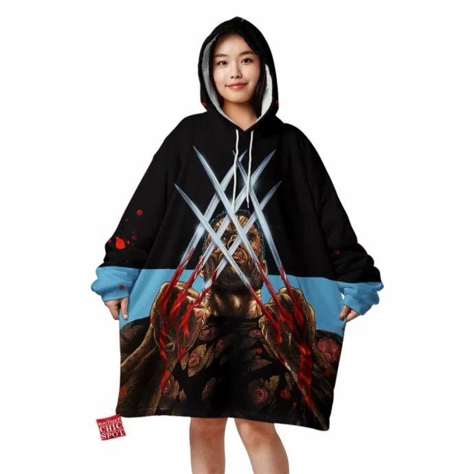 Wolverine And Blades Blanket Hoodie