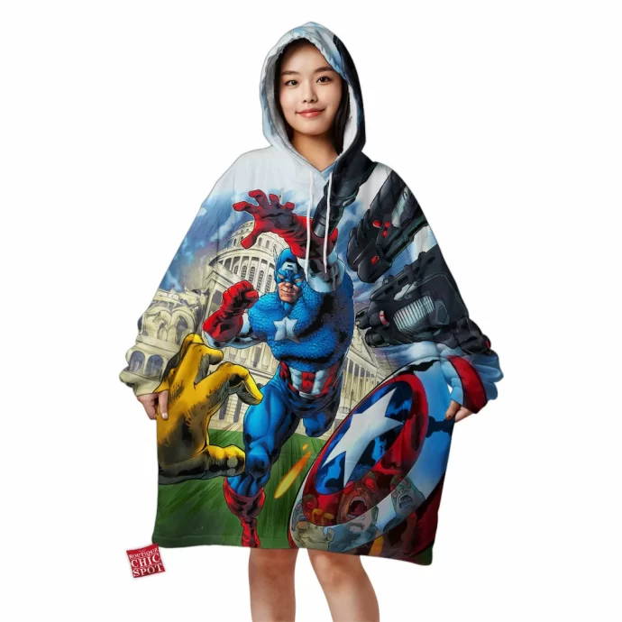 Captain America Blanket Hoodie