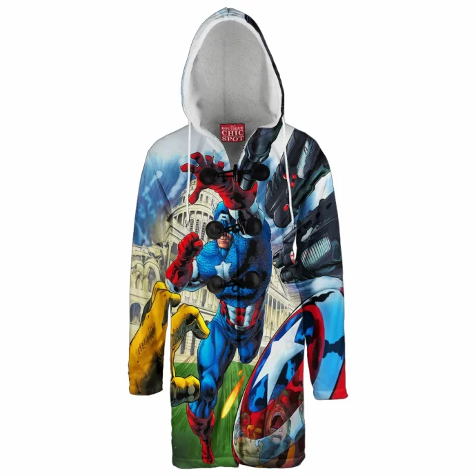 Captain America Hooded Cloak Coat