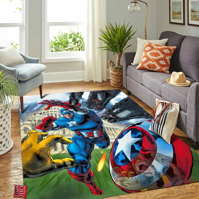 Captain America Rectangle Rug