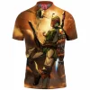 Boba Fett Polo Shirt, Sci-Fi Polo Shirt, Star Wars Polo Shirt