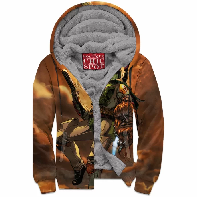 Boba Fett Zip Fleece Hoodie