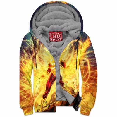 Comic Zip-Fleece-Hoodie, Firestorm Zip-Fleece-Hoodie