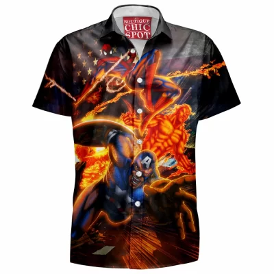 Avengers Hawaiian-Shirt, Comic Hawaiian-Shirt