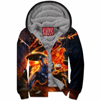 Avengers Zip-Fleece-Hoodie, Comic Zip-Fleece-Hoodie