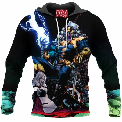 Comic Hoodie, Lady Death Hoodie, Thanos Hoodie