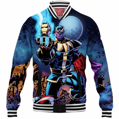 Comic Baseball-Jacket, Thanos Baseball-Jacket