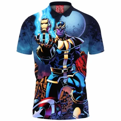 Comic Polo Shirt, Thanos Polo Shirt