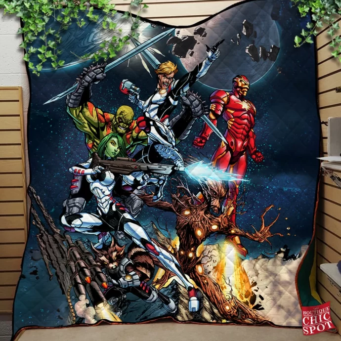 Guardians Of The Galaxy Quilt Blanket