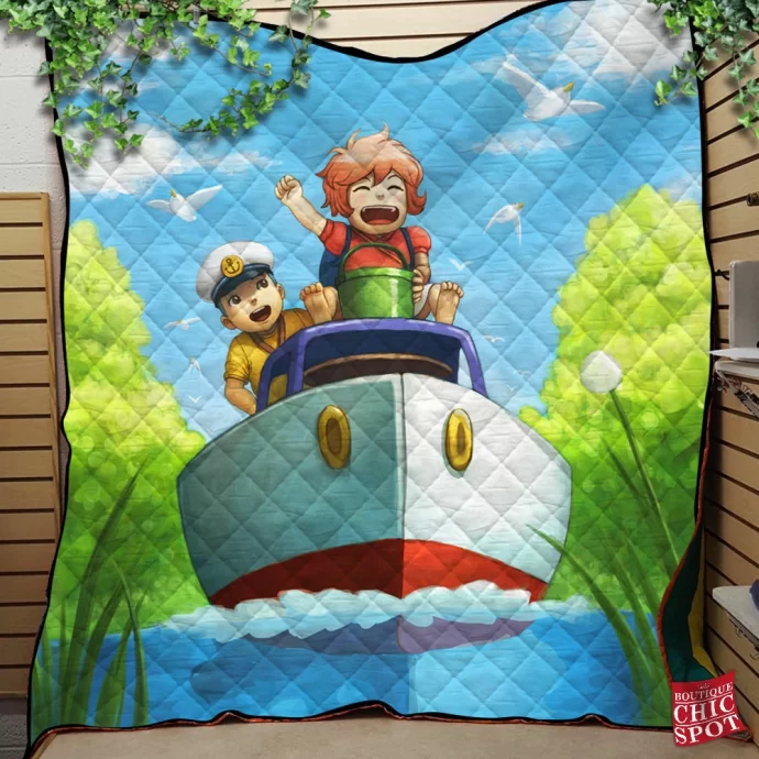 Ponyo Quilt Blanket