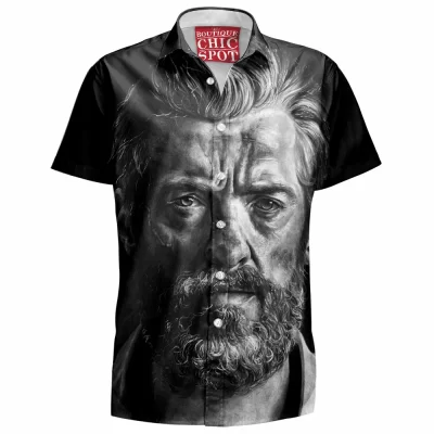 Comic Hawaiian-Shirt, Logan Hawaiian-Shirt, Wolverine Hawaiian-Shirt, X-men Hawaiian-Shirt