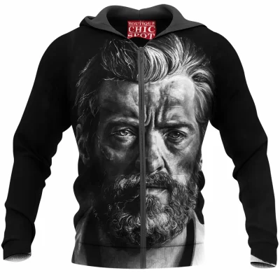 Comic Zip-Hoodie, Logan Zip-Hoodie, Wolverine Zip-Hoodie, X-men Zip-Hoodie