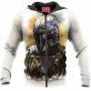 Sci-Fi Zip-Hoodie, Star Wars Zip-Hoodie, The Mandalorian Zip-Hoodie