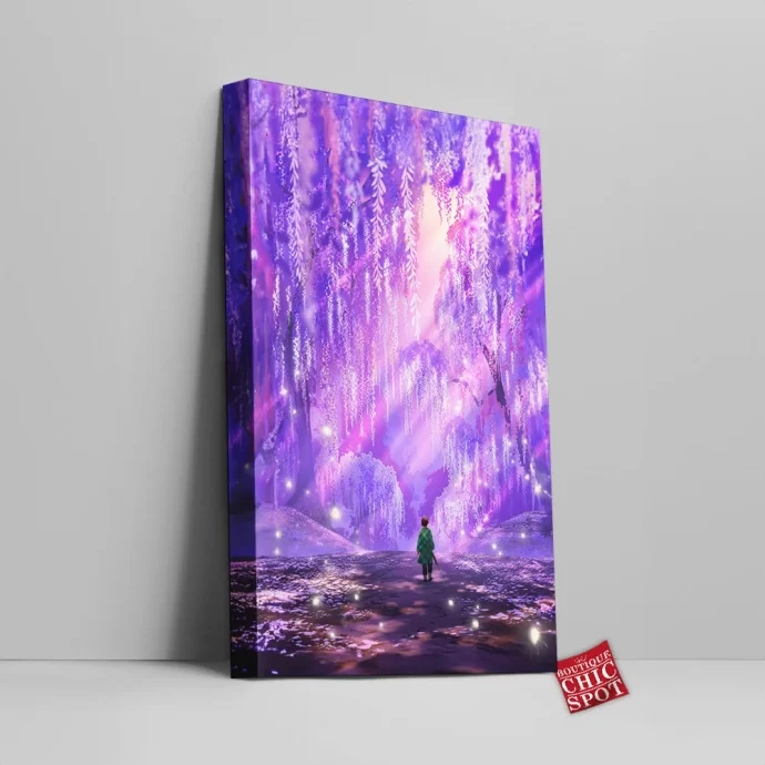 Demon Slayer Wisteria Canvas Wall Art