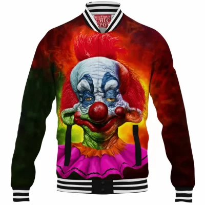 Horror Baseball-Jacket, Killer Klowns Baseball-Jacket, Outer Space Baseball-Jacket