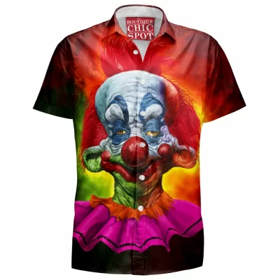 Horror Hawaiian-Shirt, Killer Klowns Hawaiian-Shirt, Outer Space Hawaiian-Shirt