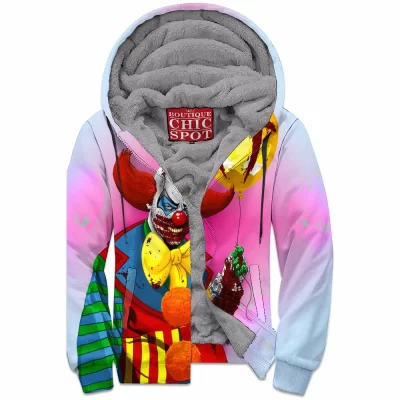 Horror Zip-Fleece-Hoodie, Pennywise Zip-Fleece-Hoodie