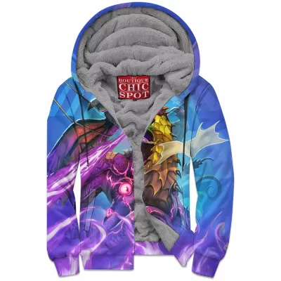 Game Zip-Fleece-Hoodie, Hearthstone Zip-Fleece-Hoodie