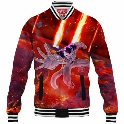 Anime Baseball-Jacket, Dragon Ball Baseball-Jacket, Frieza Baseball-Jacket