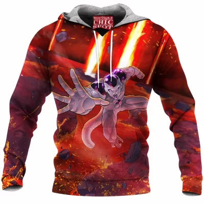 Anime Fleece-Hoodie, Dragon Ball Fleece-Hoodie, Frieza Fleece-Hoodie