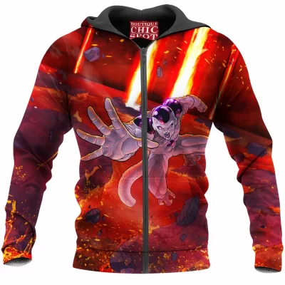 Anime Zip-Hoodie, Dragon Ball Zip-Hoodie, Frieza Zip-Hoodie